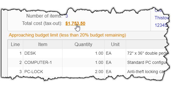 Budgets-on-screen