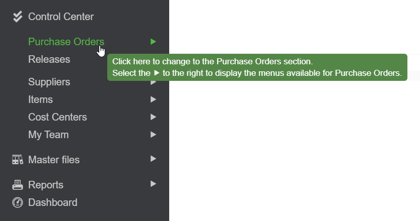 left nav pane - was embedded